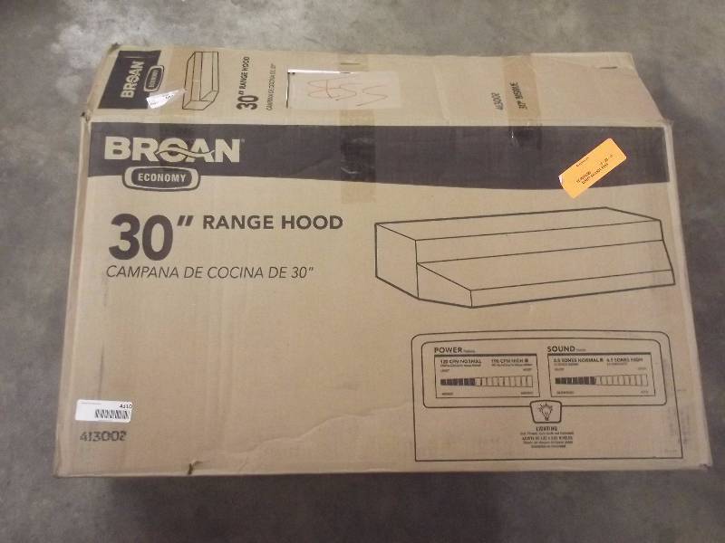 lot 4310 image: Broan 30 Range Hood