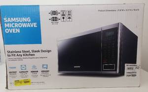 lot 9000 image: Samsung - 1.4 cu. ft. Countertop Microwave with Sensor Cooking - Stainless steel