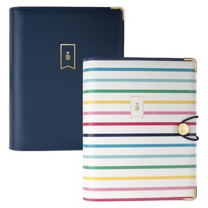 lot 9027 image: Simplified by Emily Ley WeeklyMonthly Organizer, Happy Stripe or Navy (WEL100-W01-20)