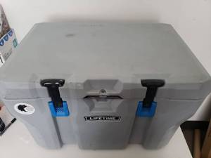 lot 9051 image: Lifetime 55 Quart High Performance Cooler - Grey