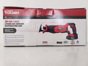 lot 9059 image: Hyper Tough 20 Volt max Cordless Reciprocating Saw