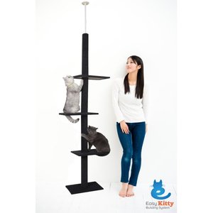 lot 9103 image: Catcraft 3-Tier Floor to Ceiling Carpet Cat Tree