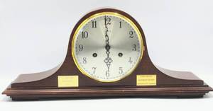 lot 2018 image: Vintage Elgin Mahogany Mantle Clock - works