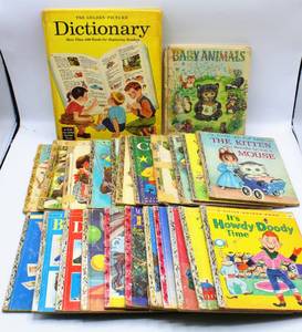 lot 2030 image: Large Lot of Golden Books 1940s-1960s
