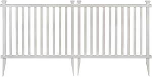 lot 8 image: Zippity Baskenridge Vinyl Fence 2 Pack 36 x 42