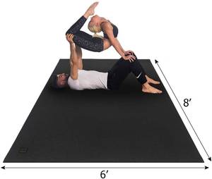 lot 26 image: GXM Mat Extra Large Yoga Mat 6 x 8 x 7mm