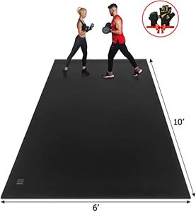 lot 27 image: GXM Mat Extra Large Cardio Mat 6 x 10 x 7mm