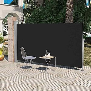 lot 31 image: Vida XL Retractable Side Awning 47.2 x 118.1 Black