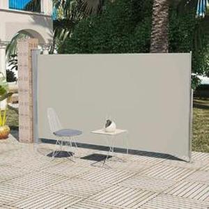lot 32 image: Vida XL Retractable Side Awning 63 x 196 Cream