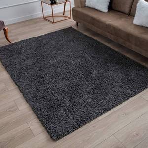 lot 44 image: Perla Furniture Gray Shag Area Rug 5 x 7