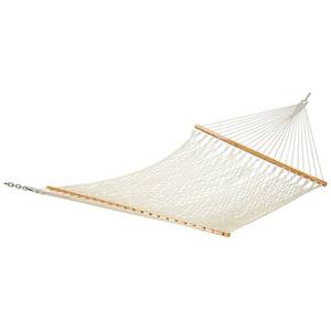 lot 106 image: Natural Cotton Rope Hammock with Storage Bag