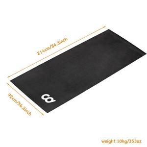 lot 107 image: High Density Bike Equipment Exercise Mat 3 x 7