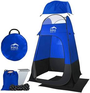 lot 275 image: Ridge Outdoor Cabrillo Pop-up Shower Tent Deluxe Blue