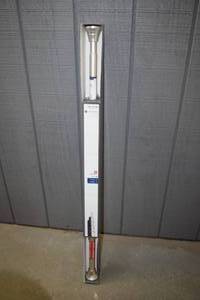 lot 40 image: Glacier Bay Decorative Tension Shower Rod Brushed Nickel 46-72