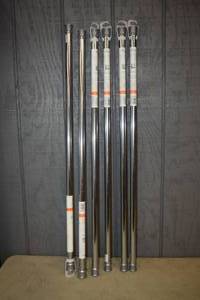 lot 93 image: 6 Kenney Twist & Fit Shower Tension Rods 42-72