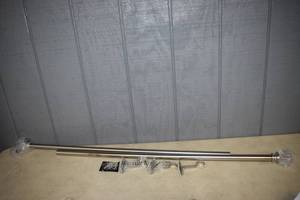 lot 94 image: Brushed Nickel Drapery Rod Set 36-72