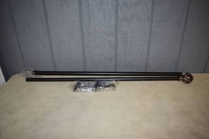 lot 95 image: Oil Rubbed Bronze Drapery Rod Set 36-72
