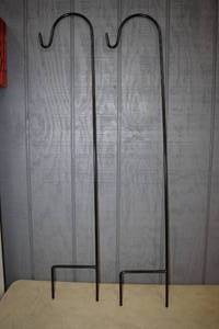 lot 119 image: Pair of 4 Foot Shepherd Hooks