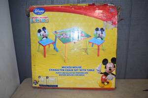 lot 120 image: Mickey Mouse Clubhouse Wooden Table and Chair Set