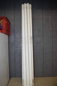 lot 122 image: 10 Pieces Central Vacuum Tubing PVC Pipe 2 x 59