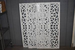 lot 135 image: 3 Composite Decorative Sheets 2 x 4