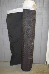 lot 145 image: Roll Black Quilted Nylon Fabric 60