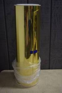 lot 148 image: Roll Gold Polychrome Vinyl 24 x 300 Feet Adhesive Backed