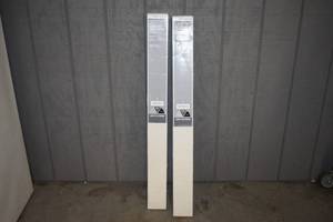 lot 210 image: Pair 1 Cordless Vinyl Blinds White 40 x 64