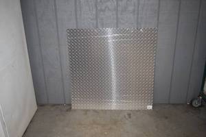 lot 184 image: Sheet MD Building Products Aluminum Diamond Tread Decorative Sheet 36 x 36 x .025