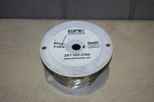 lot 235 image: 9 Pound Spool T304 Stainless Steel Wire 0.051 Diameter