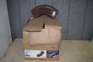 lot 286 image: 10 Amerimax B Elbow Guttering Brown