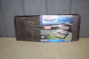lot 253 image: Prest-O-Fit 3 Pack RV Step Rugs 22 Wide Brown
