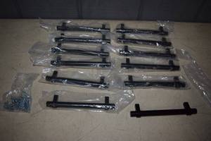 lot 406 image: 12 Wrapped Bar Drawer Pulls Flat Black
