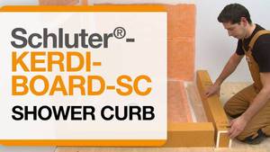 lot 162 image: Schluter Kerdi-Board-SC Shower Curb