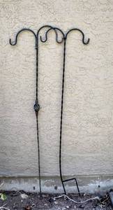 lot 6013 image: (2) Double Shepards Hooks Approx. 71 Tall