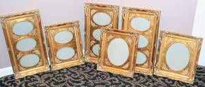 lot 6151 image: 6 Ornate Gold Gilt Frames - Very Nice Quality