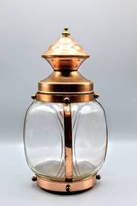 lot 6051 image: Gorgeous Vintage Copper Lantern Fillable