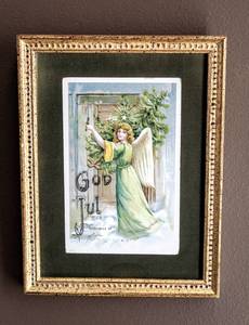 lot 6140 image: (2) Framed 1940s Christmas Prints From Sweden