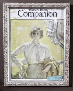 lot 6145 image: Framed Womans Home Companion Magazine Cover Dated June 1929