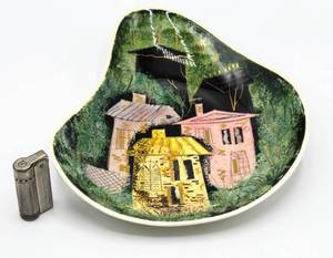 lot 6173 image: Sascha Brastoff F40 Ashtray and Imco-Triplex Junior Made in Austria Lighter