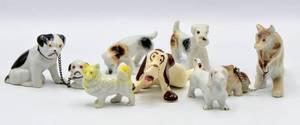 lot 6179 image: Vintage Ceramic Dog Figurines