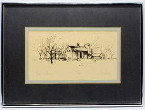 lot 5989 image: Jane Voorhees Signed Down Home Limited Edition 177200 Drawing