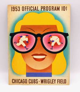 lot 6156 image: 1953 Chicago Cubs Official Program Wrigley Field