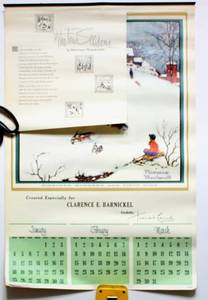 lot 6161 image: 1959 Norman Rockwell Four Seasons Calendar - includes 4 Brown & Bigelow Prints