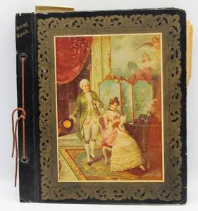 lot 6166 image: Antique Scrapbook - Handwritten letter dated 12-10-1899 included inside