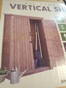 lot 6 image: Leisure Time Products All Cedar Vertical Shed