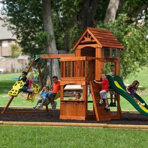 lot 9 image: Adventure Playsets Atlantis Swing Set