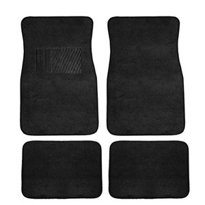 lot 50 image: FH GROUP Carpet Floor Mats with Heel Pad, Black