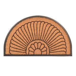 lot 66 image: NoTrax C04 Crescent Coir Mat for IndoorOutdoor Use 24x39