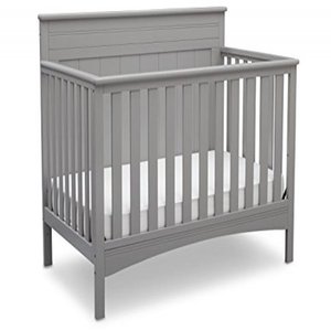 lot 111 image: Delta Children Fancy 4-in-1 Standard Full-Sized Crib - Gray